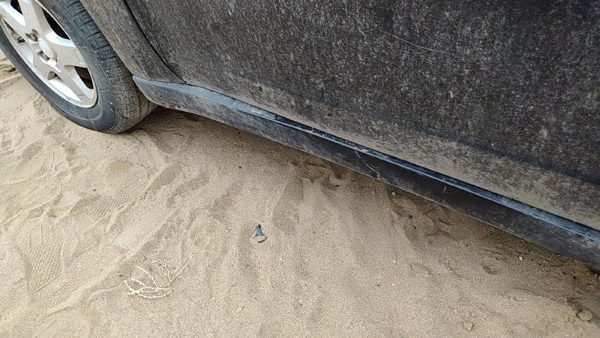 07-09 Grand Vitara Xl-7 Driver Left Lower Rocker Panel Moulding Side Skirt Black — photo 5
