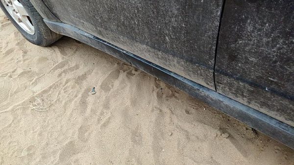 07-09 Grand Vitara Xl-7 Driver Left Lower Rocker Panel Moulding Side Skirt Black — photo 4