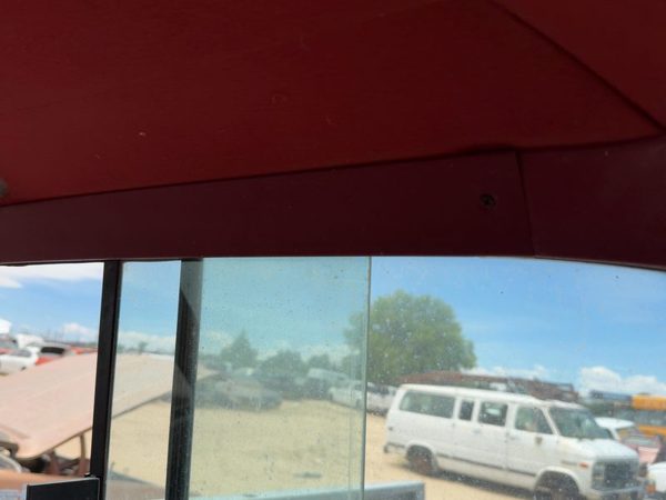 1987-1991 Ford F150 Pickup Standard Cab Back Glass Upper Plastic Trim Red — photo 5