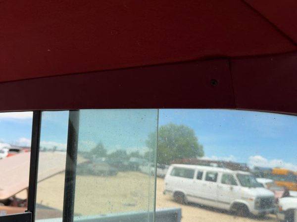 1987-1991 Ford F150 Pickup Standard Cab Back Glass Upper Plastic Trim Red — photo 6