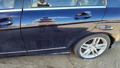 2013 Mercedes C-class Rear Door LH Lunar Blue 890