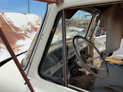 67-72 Ford F350 Driver Left Front Vent Window Small Door Glass With Frame Oem