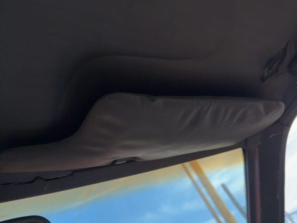 1987-1988 Toyota FX Passenger Right Sun Visor OEM Gray — photo 1