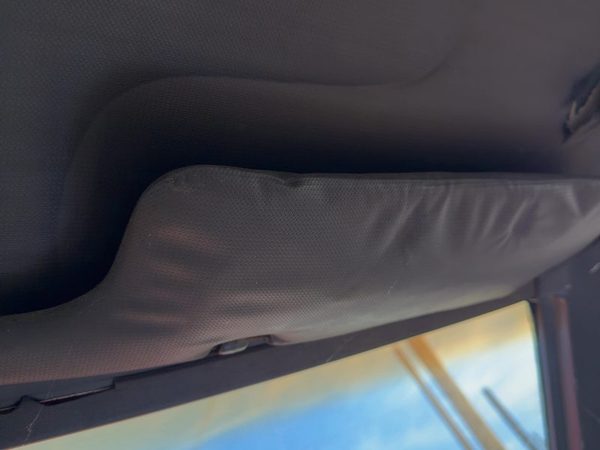 1987-1988 Toyota FX Passenger Right Sun Visor OEM Gray — photo 3