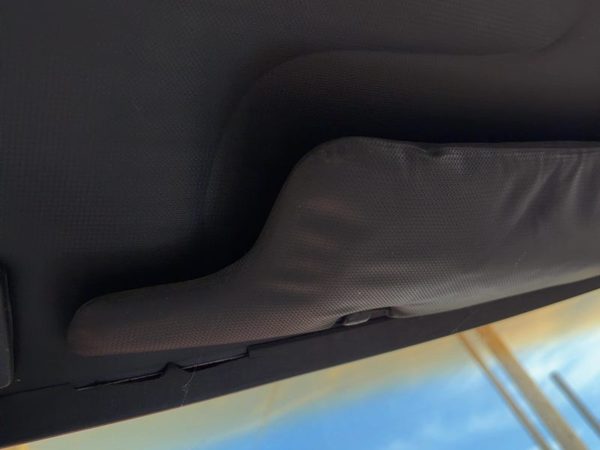 1987-1988 Toyota FX Passenger Right Sun Visor OEM Gray — photo 4