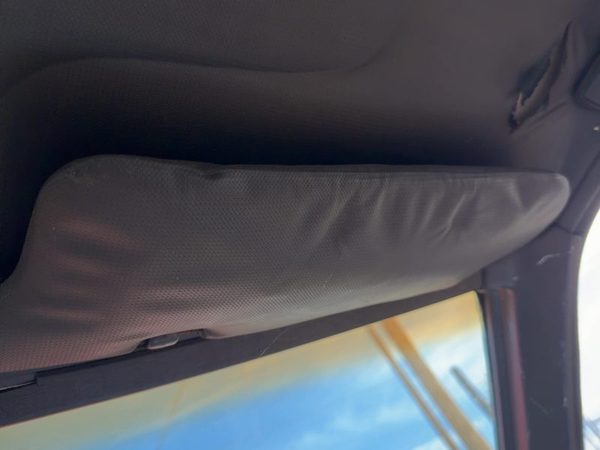 1987-1988 Toyota FX Passenger Right Sun Visor OEM Gray — photo 7