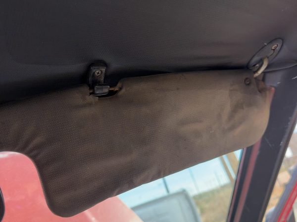 1987-1988 Toyota FX Passenger Right Sun Visor OEM Gray — photo 5