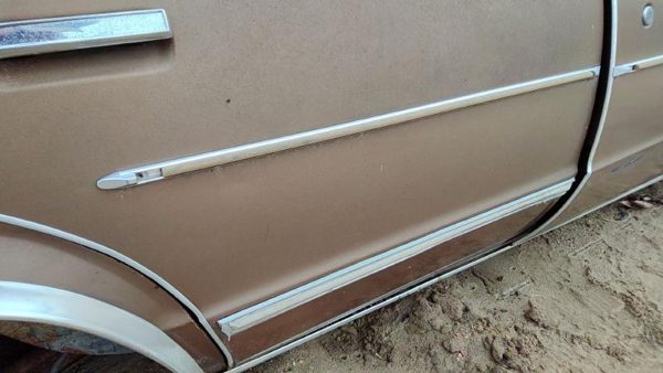78-83 Malibu Passenger Right Rear Moulding From Door Back Trim Strip Tan 4 Door — photo 2