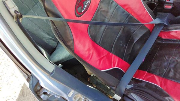 88-89 Honda Civic Passenger Right Front Seat Belt Retractor Shoulder Blue Sedan — photo 2