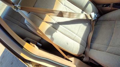 1984-1987 Ford Tempo Passenger Right Front Seat Belt Retractor Oem Shoulder Tan