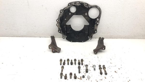 86 Isuzu Pup 2.3L 5 Speed Transmission Bell Housing Spacer Plate Bolts Brackets — photo 1