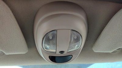 02 Pt Cruiser Center Overhead Console Dome Light Map Lamp Cubby Fl Taupe