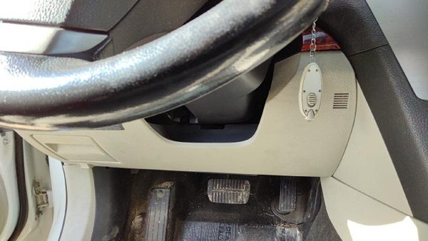 10-14 Legacy Outback Lower Dash Under Column Knee Bolster Trim Panel Warm Ivory — photo 3