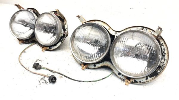 1958 Chevy 300 Driver Left Passenger Right Headlight Assembly Set Oem Bucket — photo 4
