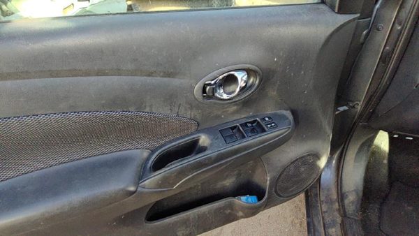 14-19 Versa Driver Left Front Door Trim Panel With Master Switch Charcoal G — photo 5