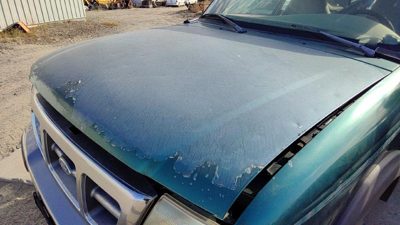 1998 Ford Ranger Hood Ps Pacific Green Hail F87Z16612AA