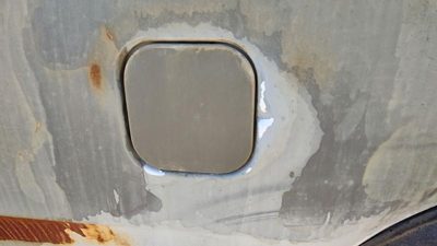 1981-1993 Dodge D350 Fuel Tank Door With Hinge Gas Lid Oem Filler Gray