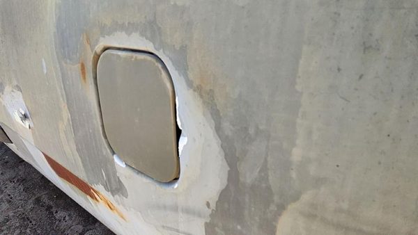 1981-1993 Dodge D350 Fuel Tank Door With Hinge Gas Lid Oem Filler Gray — photo 2