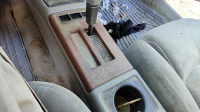 94-96 Olds 88 Trim Bezel Around Floor Shifter Oem Woodgrain Console