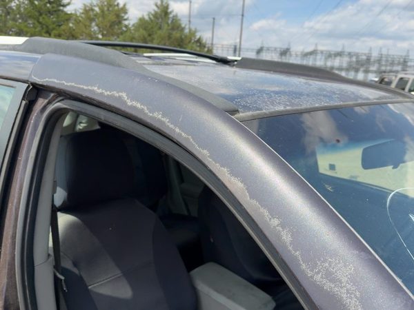 05-09 Chevy Equinox Passenger Right Upper A-Pillar Trim Panel Light Gray OEM — photo 4