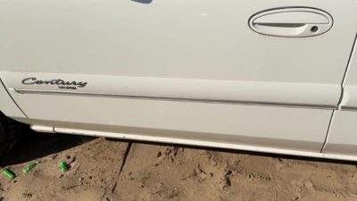 01-02 Buick Century Driver Left Front Moulding From Door Oem Trim Strip White