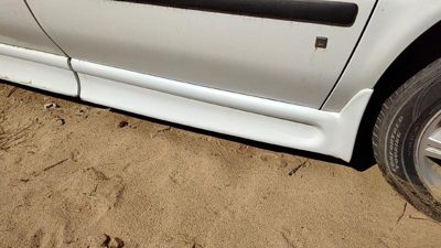 05-08 Uplander Passenger Right Lower Rocker Panel Moulding Side Skirt White 50U