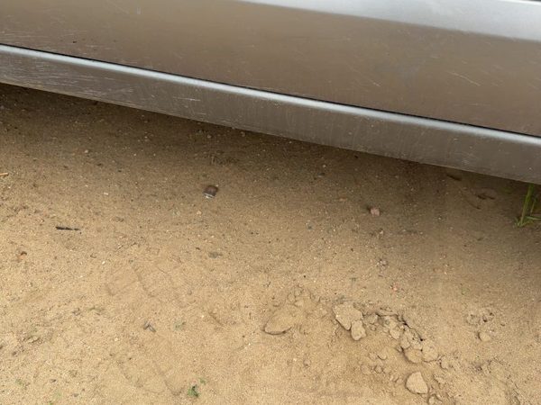 05-09 Legacy Outback Driver Lower Rocker Panel Moulding Side Skirt Silver Slq — photo 9