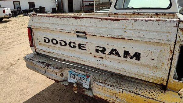 1984 Dodge Ram Trunk/decklid/hatch/tailgate White Rough — photo 3