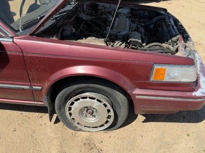 1987-1988 Nissan Maxima Passenger Right Front Fender Oem 4Dr Sedan Red