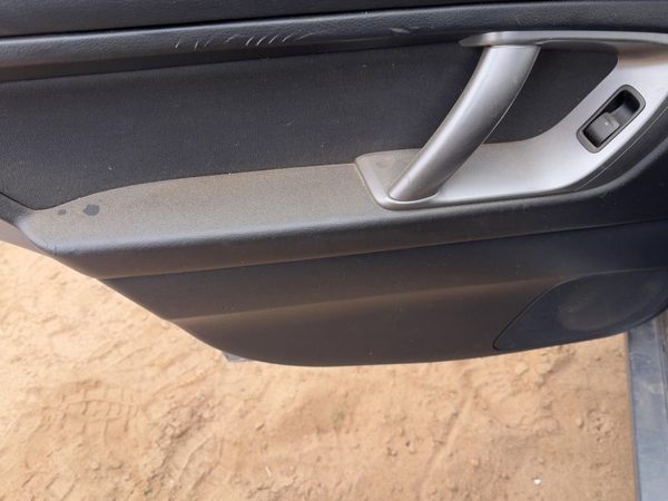 08-09 Legacy Outback Driver Left Rear Door Trim Panel With Switches Back Black — photo 5