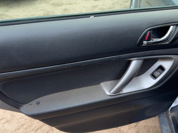 08-09 Legacy Outback Driver Left Rear Door Trim Panel With Switches Back Black — photo 6