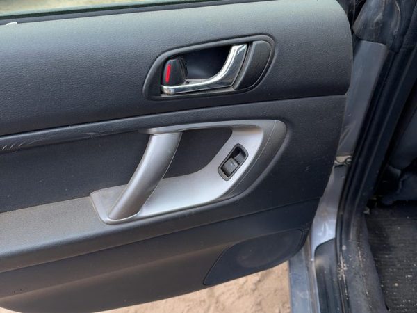 08-09 Legacy Outback Driver Left Rear Door Trim Panel With Switches Back Black — photo 7