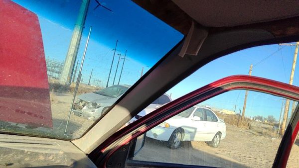 90-97 Nissan Hardbody Passenger Right A Pillar Trim Windshield Post Panel Gray — photo 1