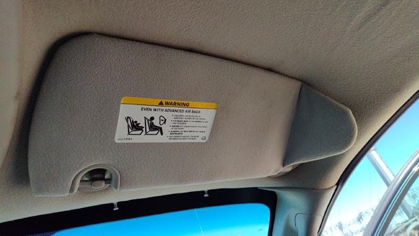2004-2007 Dodge Caravan Passenger Right Sun Visor Oem Slate Gray D5 1Ar61Bd1Ab — photo 2
