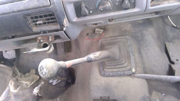1992-1997 Ford F450 Floor Shifter Lever Assembly Oem Shift Unit Gray 5Sp Zf 4X2 — photo 2