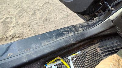 2010-2012 Ford Fusion Driver Left Lower Kick Trim Panel Oem Charcoal Dw