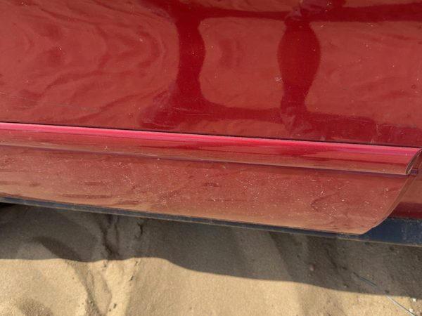 00-07 Ford Taurus Passenger Right Rear Moulding From Door Oem Back Primed Red — photo 4