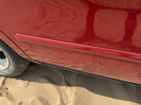 00-07 Ford Taurus Passenger Right Rear Moulding From Door Oem Back Primed Red — photo 5