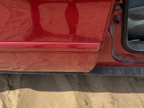 00-07 Ford Taurus Passenger Right Rear Moulding From Door Oem Back Primed Red — photo 2