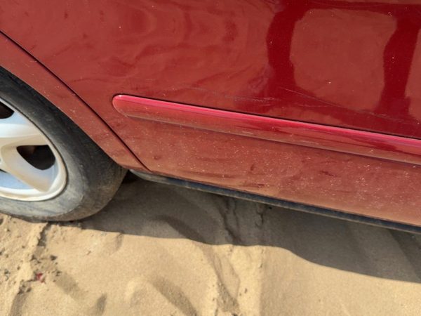 00-07 Ford Taurus Passenger Right Rear Moulding From Door Oem Back Primed Red — photo 6