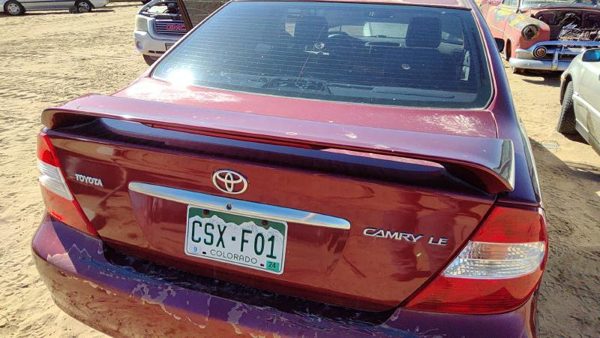 2002 Toyota Camry Trunk/decklid/hatch/tailgate Salsa Red 3Q3 — photo 4