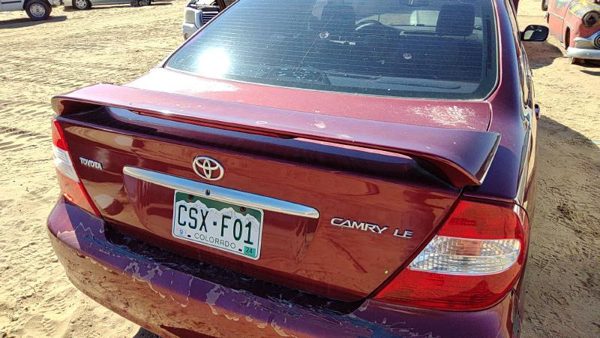 2002 Toyota Camry Trunk/decklid/hatch/tailgate Salsa Red 3Q3 — photo 2