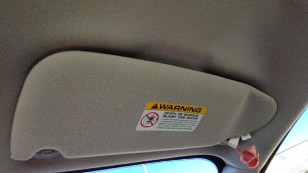2000-2004 Dodge Intrepid Passenger Right Sun Visor Oem 0Th98tl2ab — photo 2