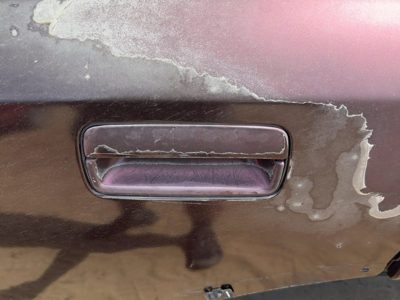 1991-1999 Olds Eighty Eight Driver Left Rear Outside Door Handle Oem Back Maroon