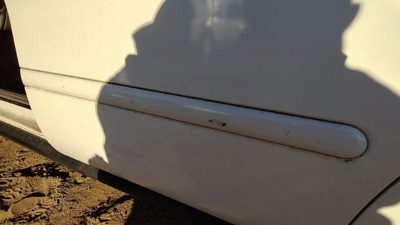 2000-2007 Ford Taurus Driver Left Rear Moulding From Door Back Trim Strip White