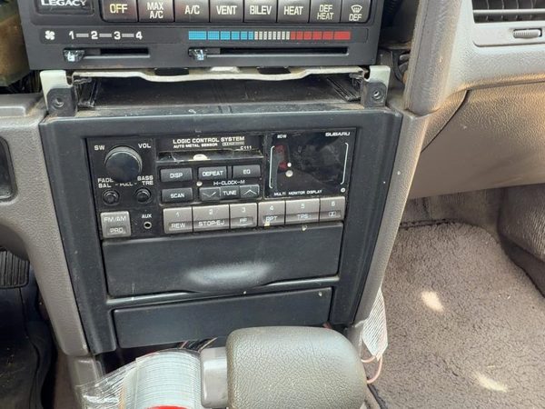 1990-1991 Subaru Legacy Trim Bezel Around Radio Surround Dash Panel Oem Gray — photo 1