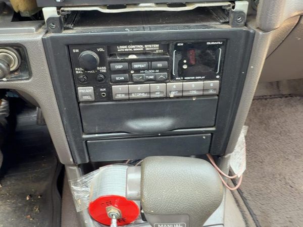 1990-1991 Subaru Legacy Trim Bezel Around Radio Surround Dash Panel Oem Gray — photo 3