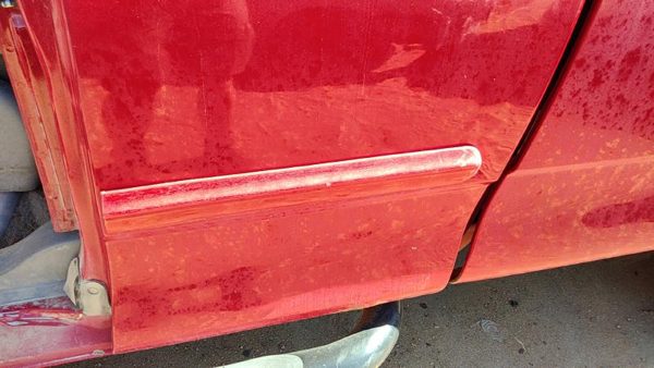 99-04 Ford F150 Driver Left Rear Moulding From Door Oem Back Trim Strip Red E4 — photo 2