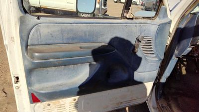 92-97 Ford F350 Driver Left Front Inside Door Trim Panel Manual Windows Blue