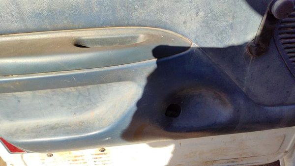 92-97 Ford F350 Driver Left Front Inside Door Trim Panel Manual Windows Blue — photo 7
